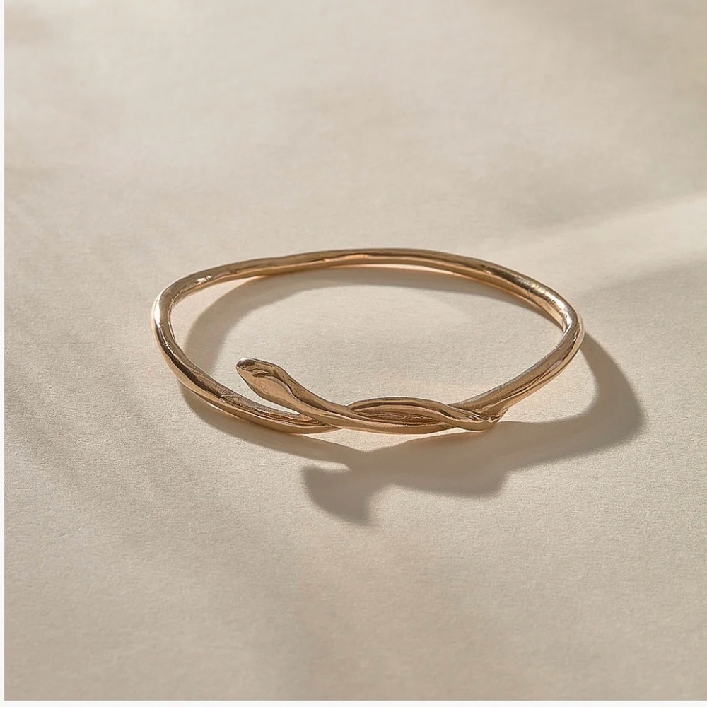 Catori Serpent Bangle – Bronze, Brand New, Never Worn, Includes Original Bag